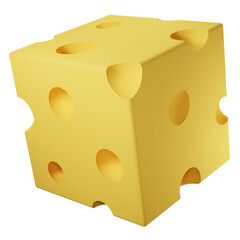 cheese 3d illustration
