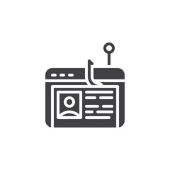 Data theft vector icon