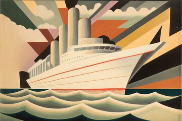 large ship docked at the quay 