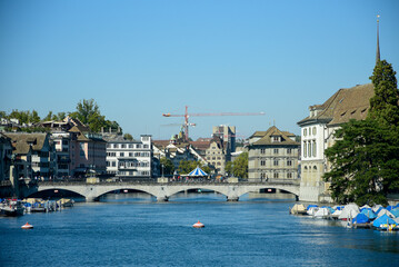 Fototapeta na wymiar スイスチューリッヒの美しい風景