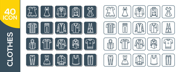 CLOTHES ICON SET DESIGN