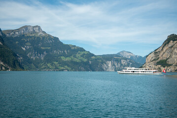 Obraz premium スイスの美しい田舎の街並み風景