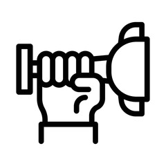 success line icon illustration vector graphic