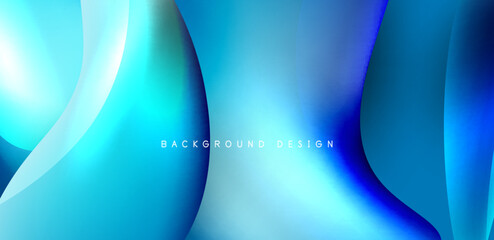 Beautiful liquid shapes with fluid colors abstract background