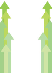 矢印（やじるし）フレームグリーン_縦