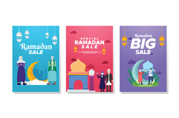 Ramadan Sale Vector Design With Human Ornament