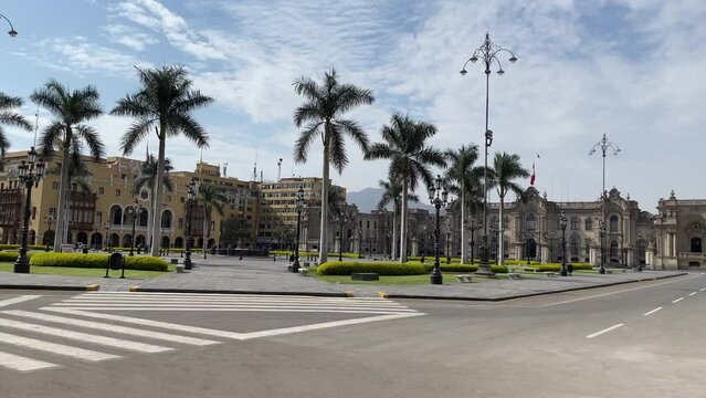 Lima plaza san martin tourist historical place amateur