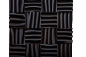 A view of acoustic foam padding squares, as a background.