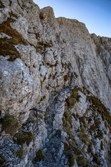 	
Hiking tour Križ - Stenar - Bovški gamsovec, Julian alps, Slovenia	