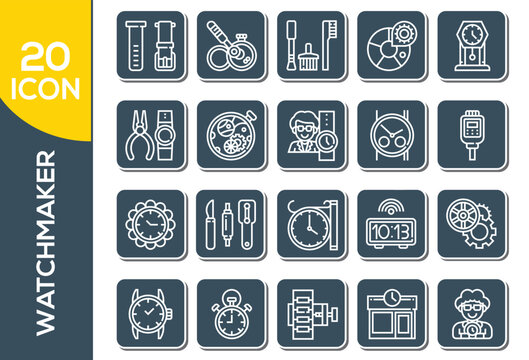 WATCHMAKER ICON SET DESIGN