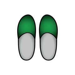 Slipper icon on white.