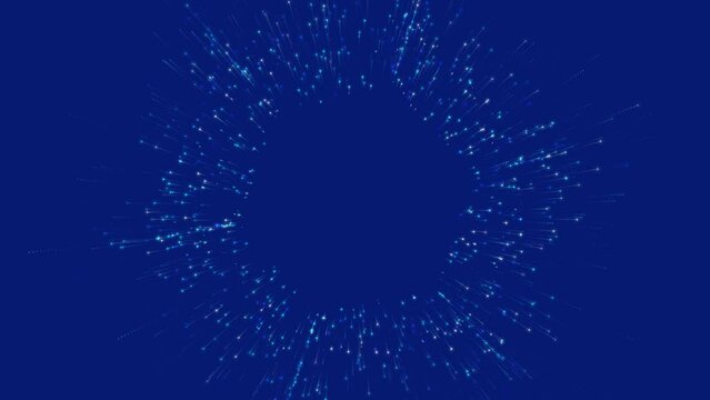 Space flight through fantastic tunnel. Place to advertise. Copy space for congratulation text Mother Father Valentine Day, wedding, Birthday. Transparent Alpha channel 3D render