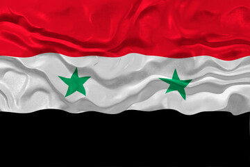 National flag of Syria.  Background  with flag of Syria.