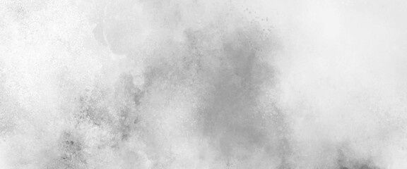 Monochrome gray aquarelle painted paper textured canvas for design, vintage card, retro template. Black and white ink effect water color illustration. Abstract grunge grey shades watercolor background