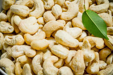 Cashew nuts texture