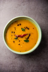 Khatti Dal is a food from India, a Hyderabadi cuisine, dal made using Masoor or Toor dal