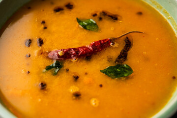Khatti Dal is a food from India, a Hyderabadi cuisine, dal made using Masoor or Toor dal