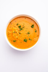 Khatti Dal is a food from India, a Hyderabadi cuisine, dal made using Masoor or Toor dal