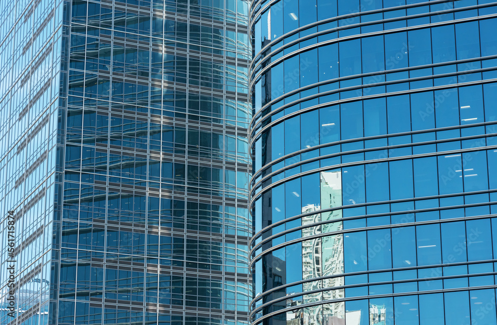Aufkleber exterior of modern architecture. building abstract background