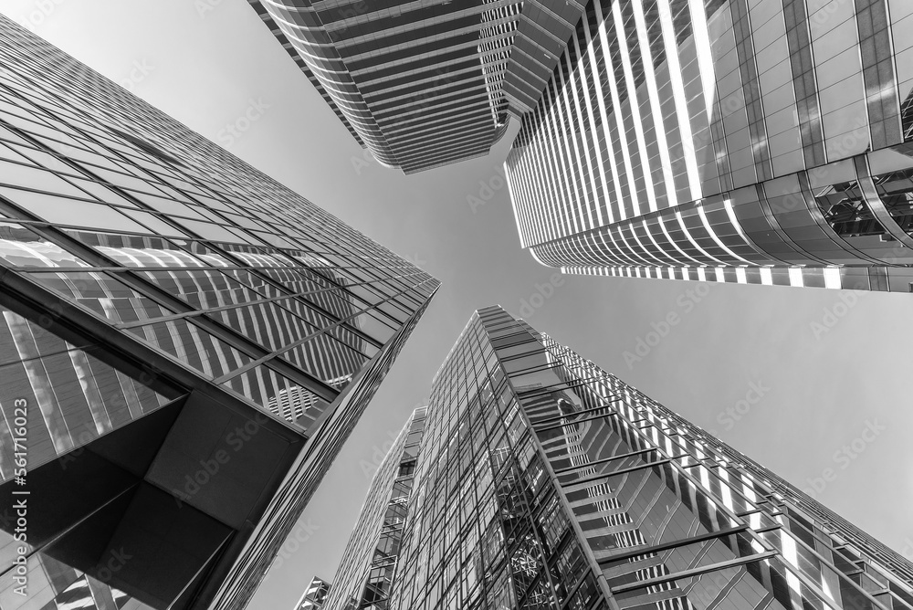 Aufkleber exterior of modern architecture. building abstract background
