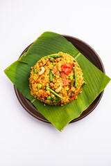 Bisi bele bath or bhath or huliyanna is a spicy, rice based dish from Karnataka, India