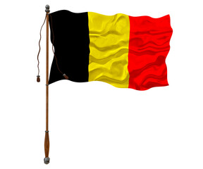 National Flag of Belgium. Background  with flag  of Belgium.