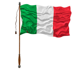 National Flag of Italy. Background  with flag  of Italy.