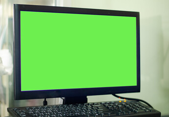 Green screen monitor.