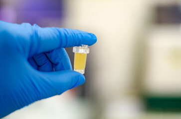 Scientist working in laboratory.