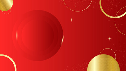 Abstract 3d background with red paper layers.