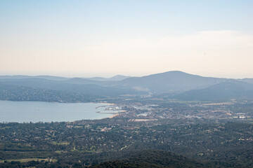 Mountain view cote dazure blue sky