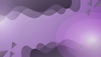 Futuristic purple abstract gaming banner design with metal technology concept. Vector illustration for business corporate promotion, game header social media, live streaming background