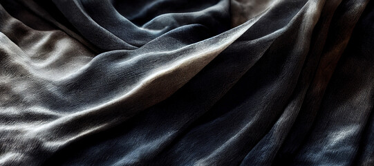 Fototapeta premium grayscale color texture cloth wave background