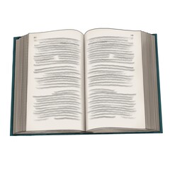 Grey Book Hand Drawn Illustration