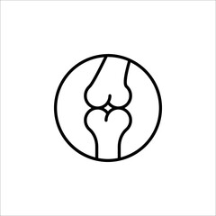 Arthritis icon, bone icon. Human anatomy concept. Vector illustration isolated on white background.