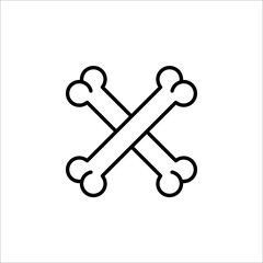 Arthritis icon, bone icon. Human anatomy concept. Vector illustration isolated on white background.