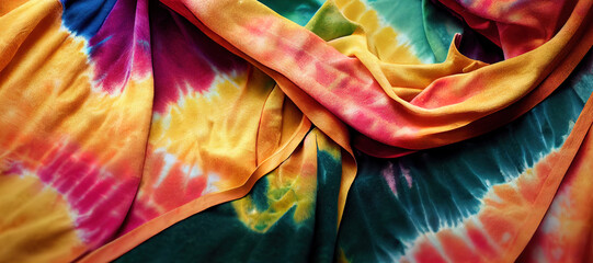 colorful brush tie dye cloth wave background