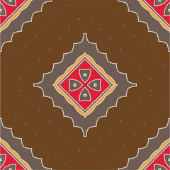 Fototapeta na wymiar Abstract ethnic rug ornamental seamless pattern.Perfect for fashion, textile design, cute themed fabric, on wall paper, wrapping paper, fabrics and home decor. 