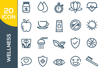 WELLNESS ICON SET DESIGN 
