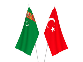 Turkmenistan and Turkey flags