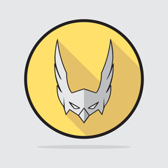 superhero costume, vector illustration