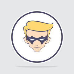 superhero costume, vector illustration