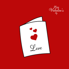 Happy Valentine's day, love letter, love day