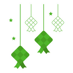 Ketupat decoration ornament abstract background