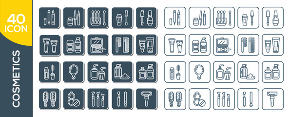 COSMETICS ICON SET DESIGN