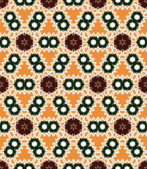 Abstract geometric pattern. A seamless background, vintage texture.