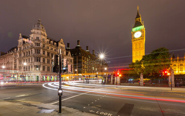 Fototapeta na wymiar London parliament on the night
