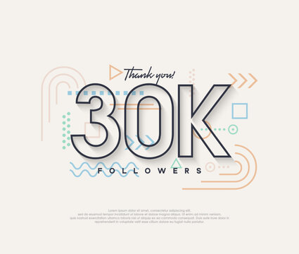 Line design, thank you very much to 30K followers.