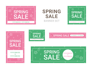 セール　スプリングセール　バナーセット
