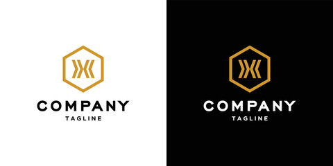 Modern and strong letter X initials logo design